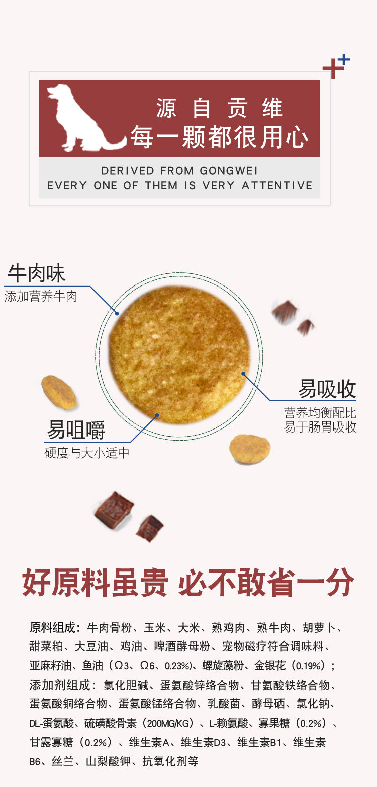 双拼狗粮 通用型 40斤装 图7