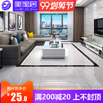 Simple all-through marble tile 800x800 floor tiles New living room gray negative ion non-slip floor tiles