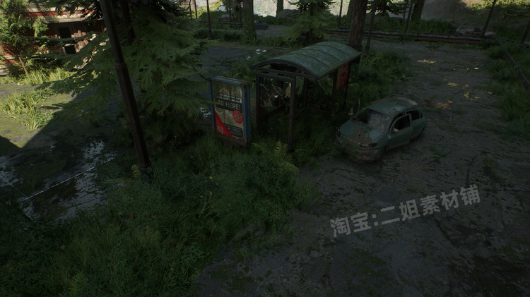 图片[6]-Post Apocalyptic City后世界末日城市UE4虚幻5建筑蓝图汽车模型-cg男孩