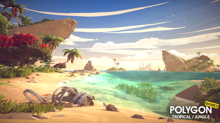 图片[6]-POLYGON Nature Biomes Season One自然生物群落UE4虚幻5卡通资产-cg男孩