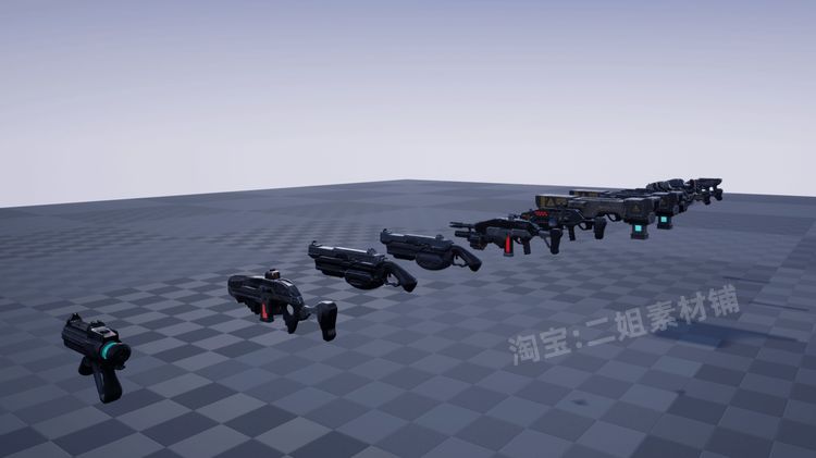 图片[9]-ARKHRIN科幻外星人武器UE4虚幻5模型NPC人物角色敌人素材-cg男孩