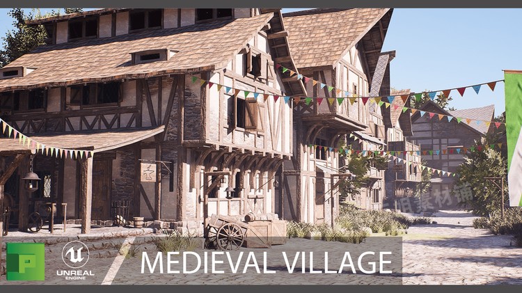 图片[3]-Medieval Village中世纪村庄UE4虚幻引擎环境模型游戏道具AAA资产-cg男孩
