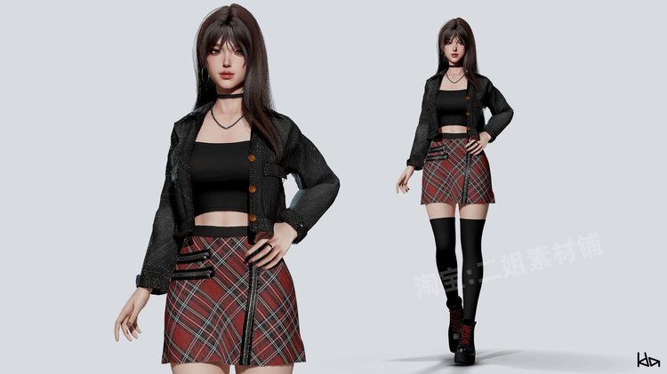 图片[7]-K-POP SERIES – Ryu可爱K-pop女孩Ryu3d模型颜色选择跳舞唱歌UE5-cg男孩