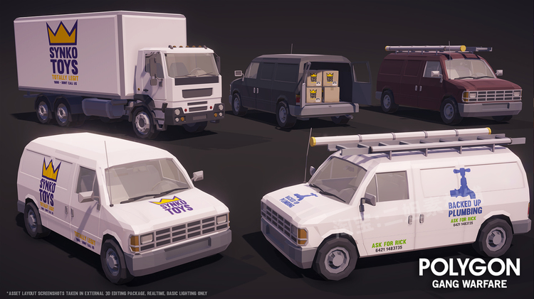 图片[15]-POLYGON – Gang Warfare Pack帮派战争UE5建筑物车辆角色UE4道具-cg男孩