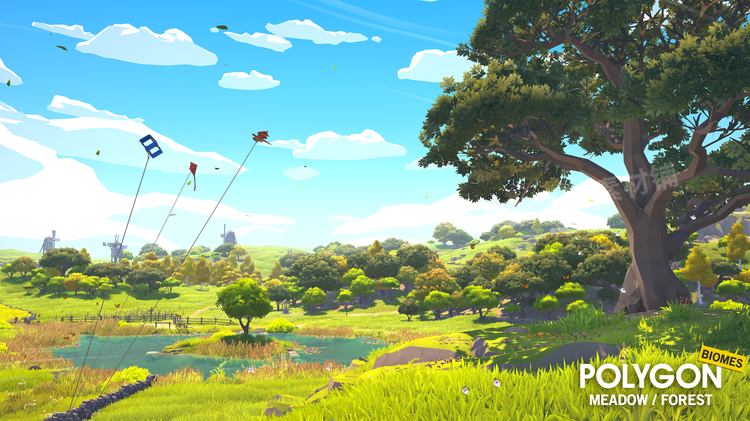 图片[19]-POLYGON Nature Biomes Season One自然生物群落UE4虚幻5卡通资产-cg男孩