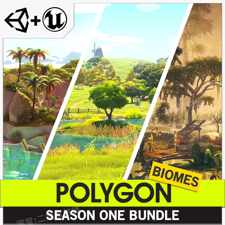图片[2]-POLYGON Nature Biomes Season One自然生物群落UE4虚幻5卡通资产-cg男孩