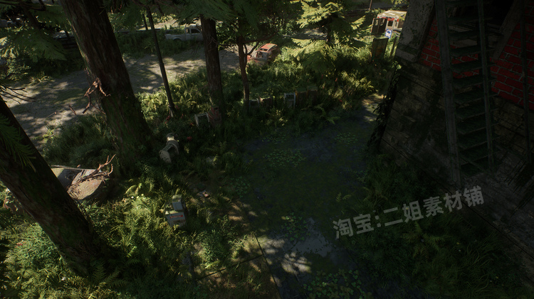 图片[7]-Post Apocalyptic City后世界末日城市UE4虚幻5建筑蓝图汽车模型-cg男孩