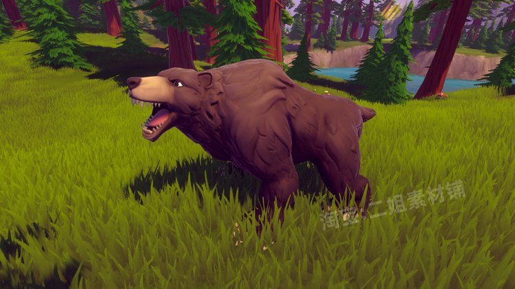 图片[11]-Stylized Bear – RPG Forest Animal程式化熊颜色攻击前行动画UE4-cg男孩