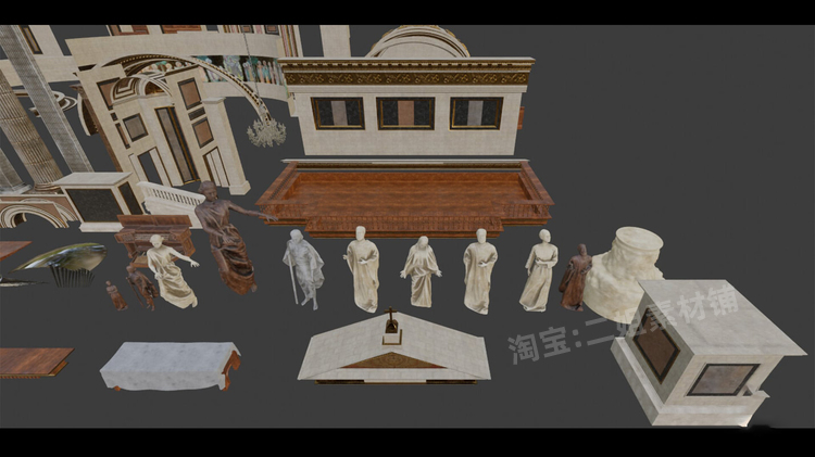 图片[9]-Church Cathedral Interior Environment大教堂内部环境UE4建筑-cg男孩