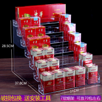 Smoke Discharge Shelf Placing smoke counter Slope Show Shelves FRONT DESK SMALL SHELVES TRAPEZOIDAL STEP TYPE CONVENIENCE STORE