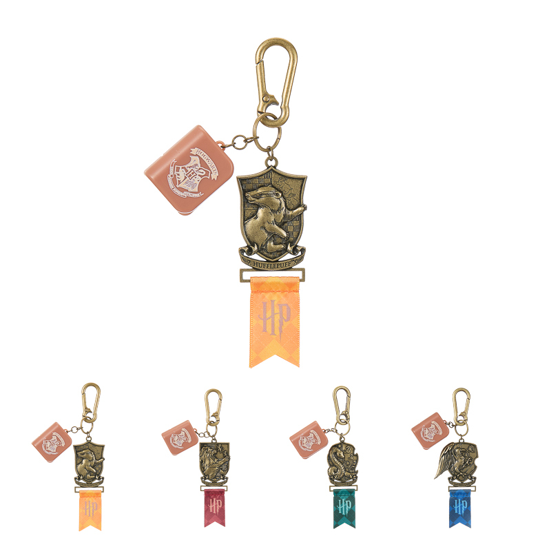 Miniso Harry Potter Movie 25Th Anniversary Zinc Alloy Luminous Pendant Keychain Hogwarts