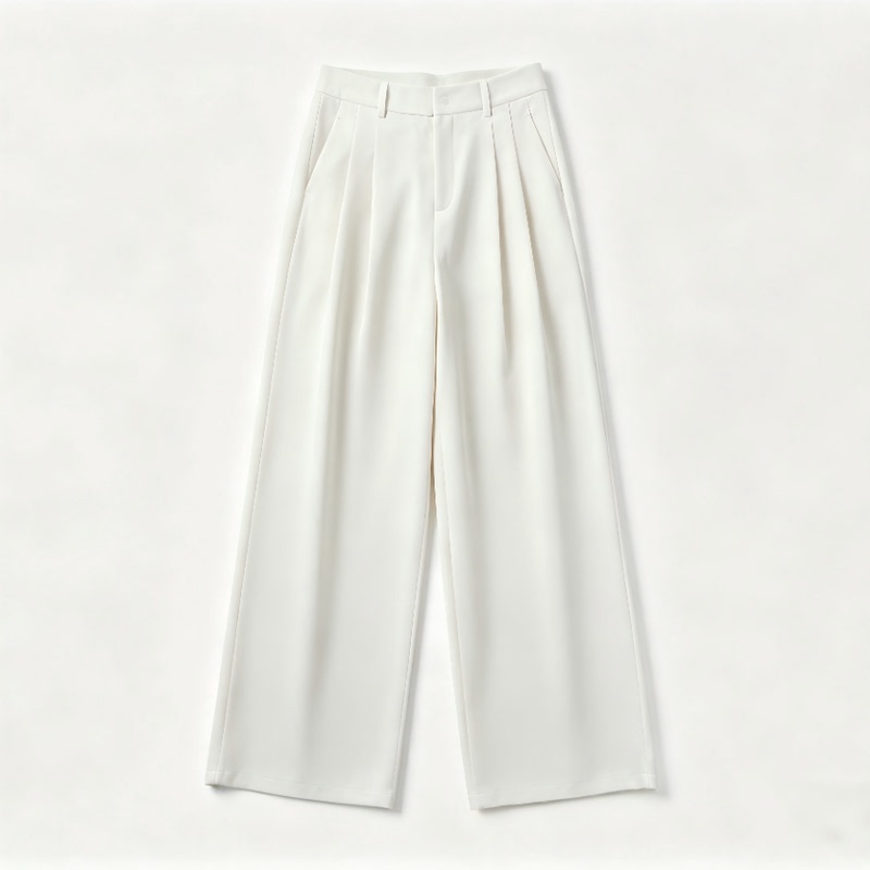 [Free Belt] 2026 Summer New Women's Fashion Simple Style Drapey Long Slimming Wide-Leg Pants 8666