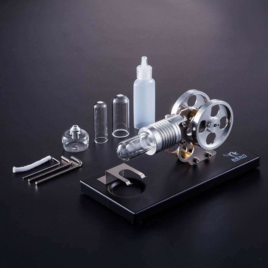 斯特林发动机模型排气蒸汽机玩具科教绿色环保科学实验制作