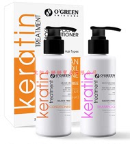 OGREEN SKIN CARE Keratin Shampoo and Conditioner Set