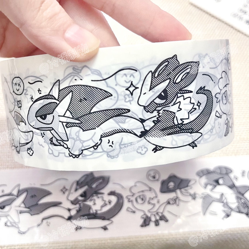 Pokémon Fan-Made Wide Tape in Stock | Dragon-Type Pokémon Sealing Tape | Cold Pot Crafts Pokémon Fan-Made Wide Tape in Stock | Dragon-Type Pokémon Sealing Tape | Cold Pot Crafts