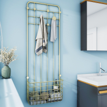 Bathroom non-punching rack toilet wall storage artifact toilet towel rack toilet wall hanging clothes