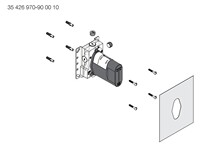 German contemporary Dornbracht buried water mixing constant temperature valve core embedded parts 3542597090 hidden valve