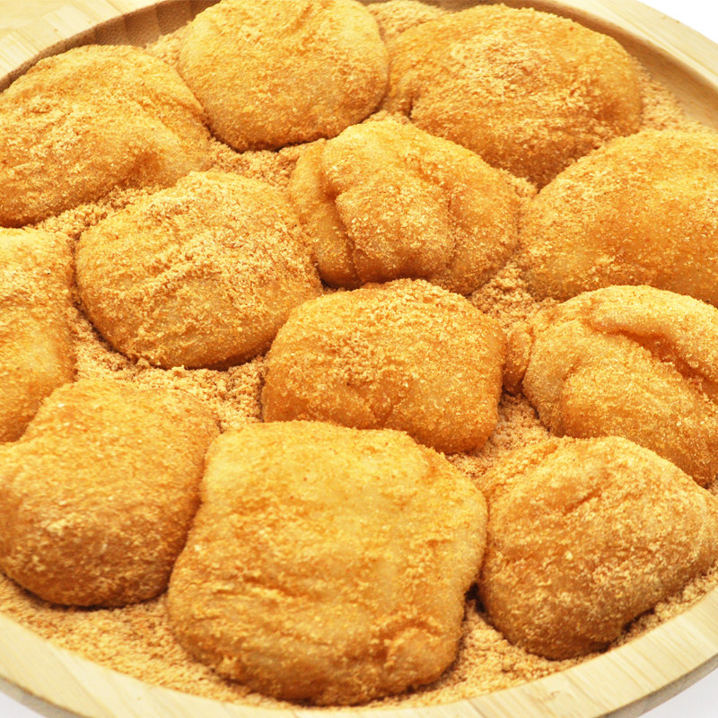 Yanbian Traditional Korean ethnic authentic cake Handmade glutinous rice cake heated instant food containing soy flour 570g