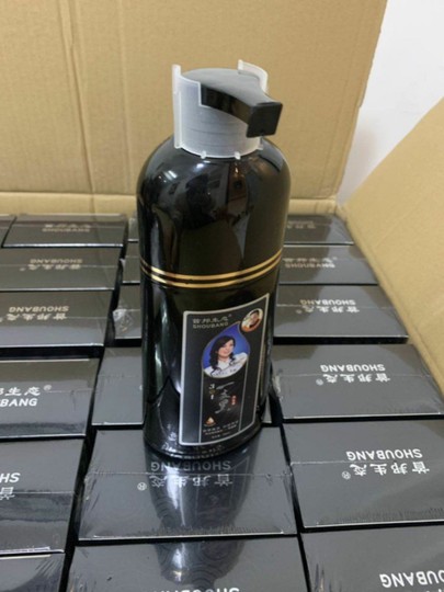 Крем-краска для волос Shoubang Ecological Silk Dreamer One Black One Color, натуральная растительная краска, китайская волшебная краска для волос, легко смывается, черный цвет, оригинал