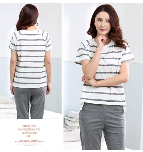 Đặc biệt cung cấp giải phóng mặt bằng mùa hè ngắn tay cotton đồ ngủ nữ mùa hè dễ thương phim hoạt hình tròn cổ cô gái mùa hè dịch vụ nhà phù hợp xu hướng thời trang 2021