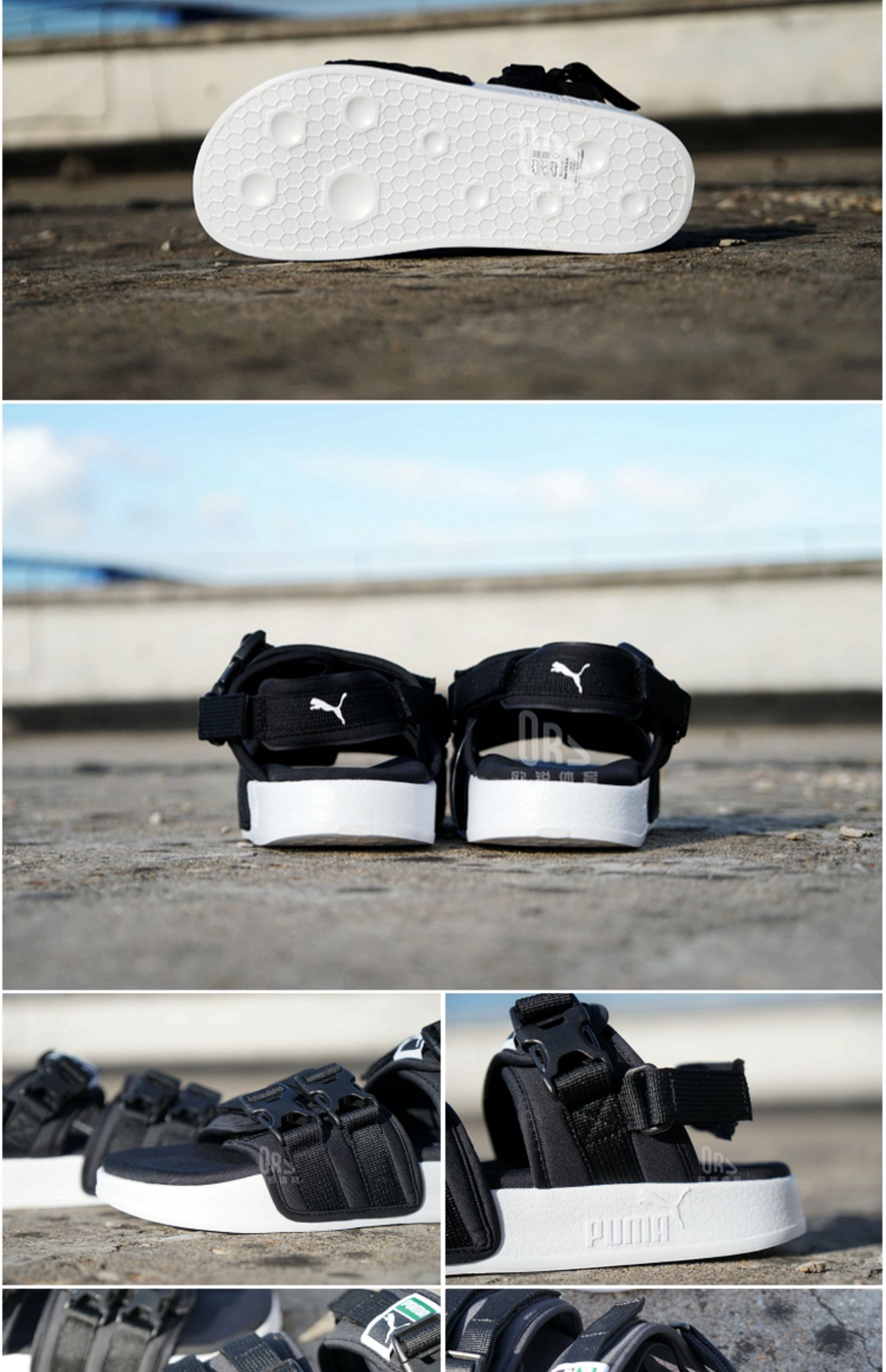 Hummer Beach Velcro Đôi dây đeo nam và nữ Dép thể thao thông thường Dép 365630-369407-01-02 - Dép thể thao dép yeezy
