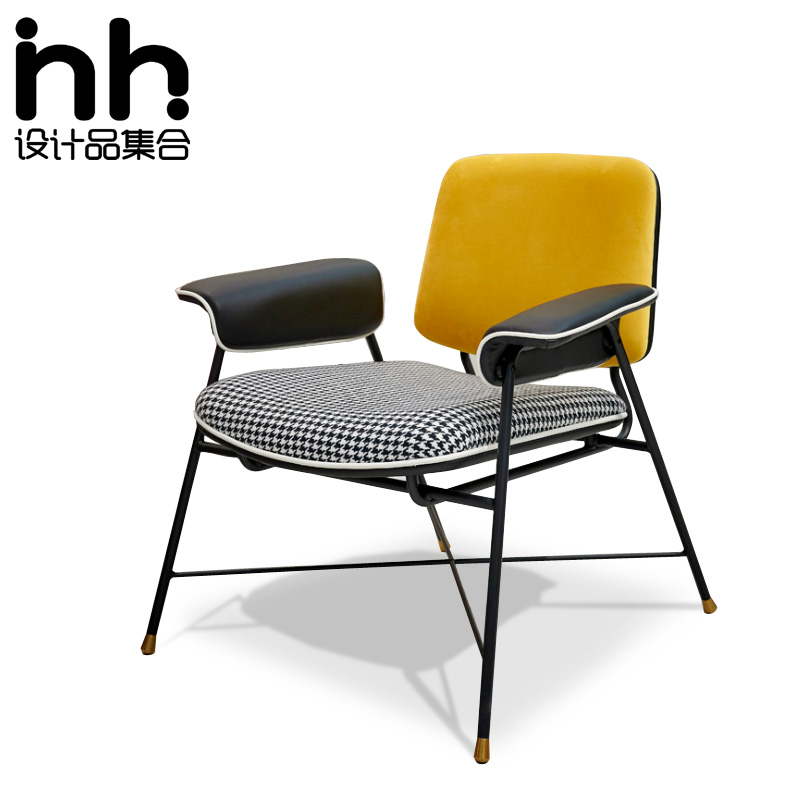 Modern light and luxurious industrial wind iron art Thousand Birds Grid Living Room Single Casual Chair Hotel Dining Room Art Designer Chairs