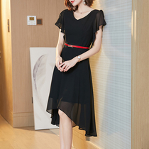 Snowspun Liondress woman closets waist and body 2021 Summer womens new short sleeves Temperament Fashion Comeback Fashion Dresses