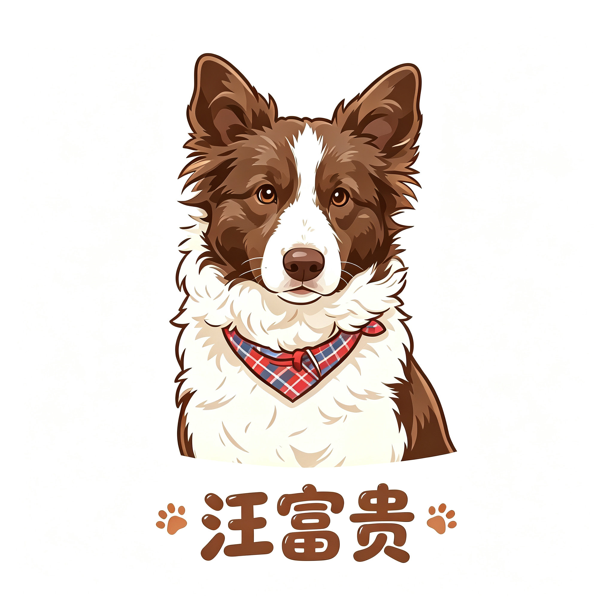 汪富贵宠物用品店的LOGO