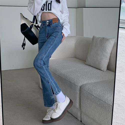 Черные осенние прямые свободные джинсы, штаны, леггинсы, 2025 года, высокая талия, свободный крой, подходит для подростков