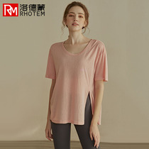 Yoga women Summer thin loose breathable sports T-shirt summer professional fashion running training fitness set women