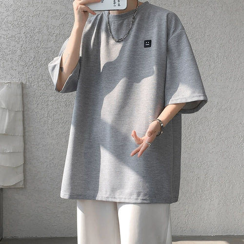 Ретро очень большая футболка с коротким рукавом, в американском стиле, большой размер