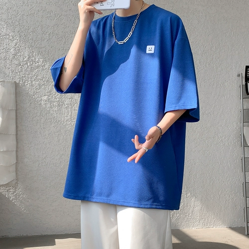 Ретро очень большая футболка с коротким рукавом, в американском стиле, большой размер