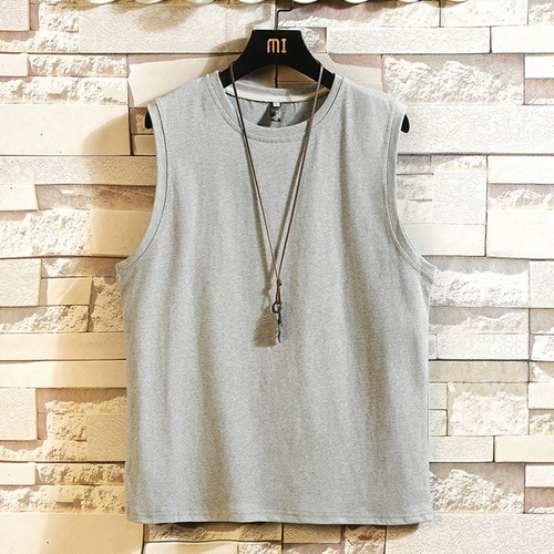 Мужской летний жилет, трендовая спортивная баскетбольная футболка без рукавов, оверсайз, большой размер