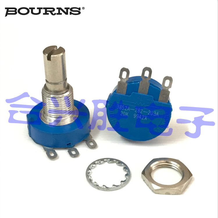 Original Imported Bourns Mexico Sealed Ceramic Potentiometer 3852A-282-203A Resistance Value 20K