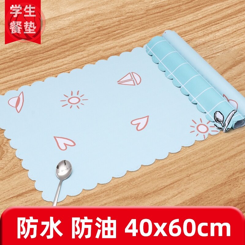 Placemat waterproof and oil-proof table mat household anti-scalding heat-resistant heat-insulating pad high-temperature pot pad vegetable mat heat-proof primary school students