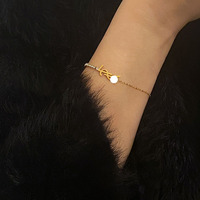 GWE high-end zircon splicing metal chain letter hand women versatile niche design ins Korean simple style