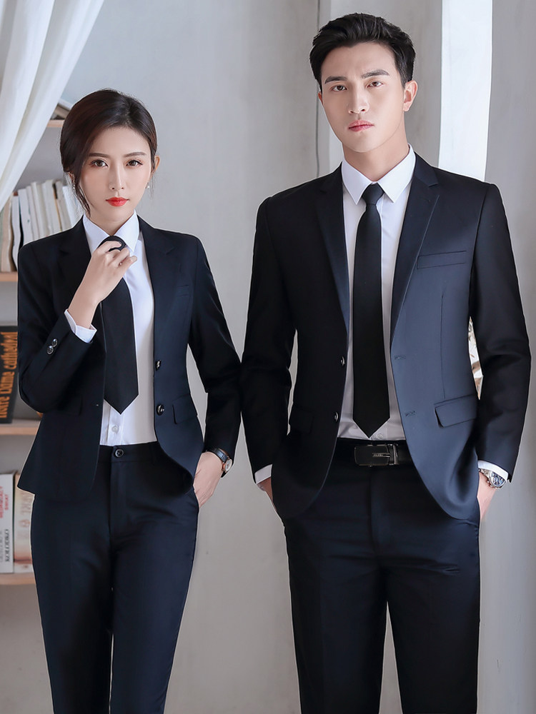 Black suit suit men's overalls teacher professional suit sales sales 4S store work clerk wear women