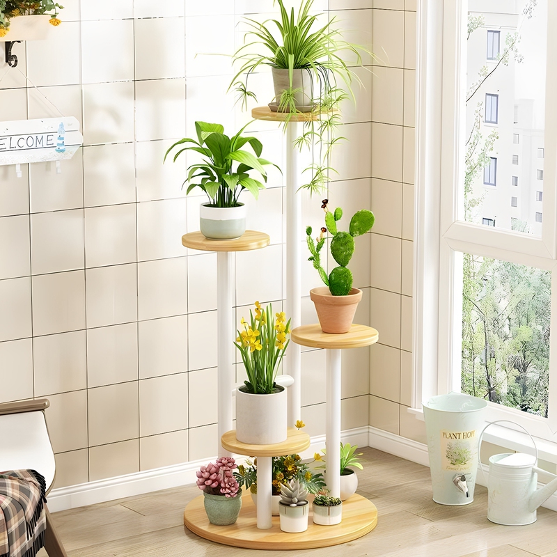 Flower Stand for Living Room, Floor-Standing Multi-Layer Flower Rack, New Indoor Plant Stand for Pothos and Succulents, Balcony Plant Display Shelf