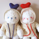 Toffee Couple Press Doll A Pair of Wedding Gifts New Plush Toy Doll Couple Teddy Bear