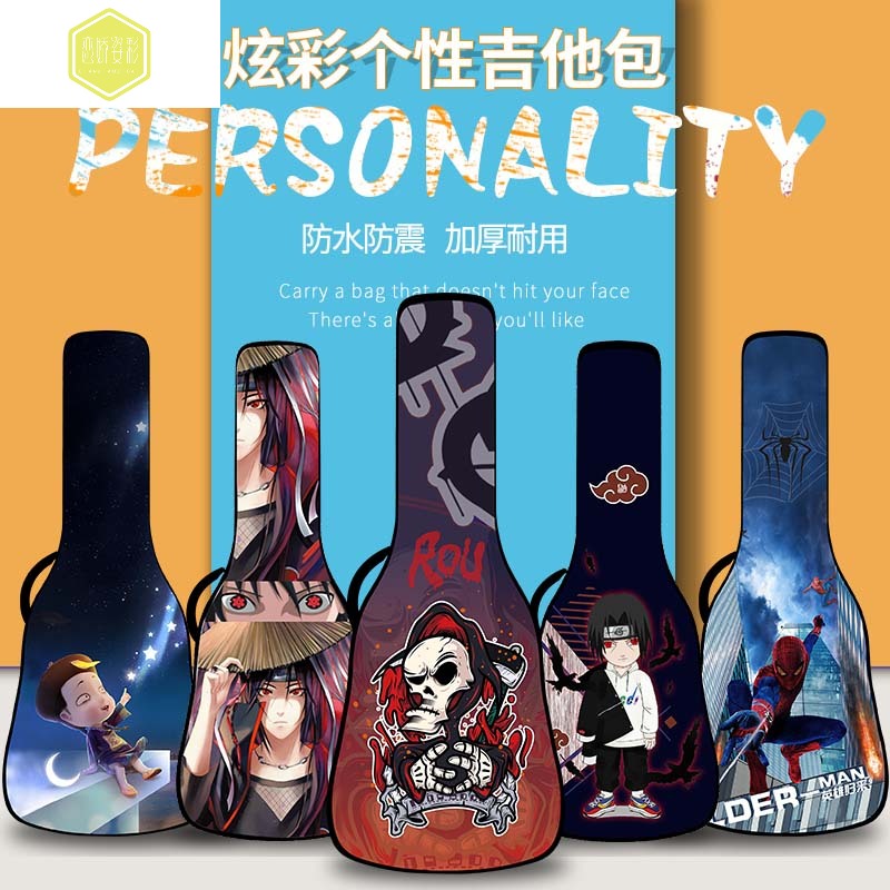 41 Inch Graffiti Individuality Guitar Packs Print Logo guitars Folk Guitar guitarist Guitar Bag bag Guitar Bag Tide