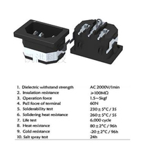 DB-14-7P-S33 card-type character with iron frame AC public seat with ground wire 90 ° foot terminal electrician computer seat