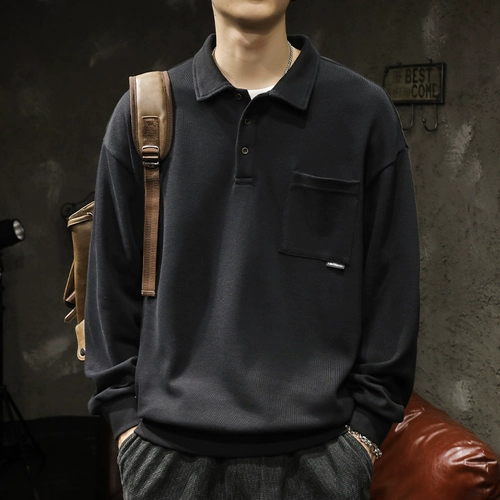 Футболка polo, мужской лонгслив, толстовка, весенняя куртка, в американском стиле, большой размер, тренд сезона
