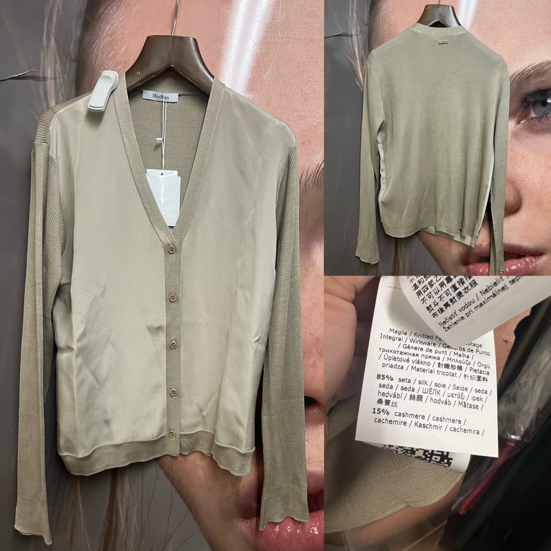Mxmninfee Cardigan Sweater Italian Genuine Maxmara Yan'Er 26 Autumn and Winter Season