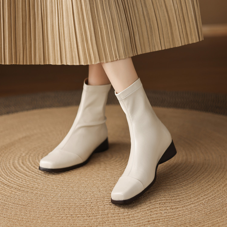 Italy | Pdana Heel Height 3cm ⭐ Soft-Soled, Soft-Surface, Foot-Flattering Martin Boots, Chelsea Fashion Boots, Women's Shoes