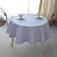 Nordic kẻ sọc nhỏ màu trắng tròn khăn trải bàn khăn trải bàn tròn bàn cà phê bàn ​​phòng ngủ vải đen tối giản vải bảng - Khăn trải bàn mẫu khăn trải bàn