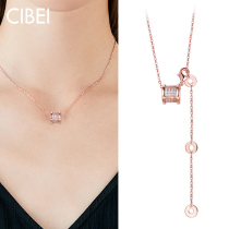 Small waist necklace female design sense niche light luxury brand choker advanced sense sterling silver 2021 New