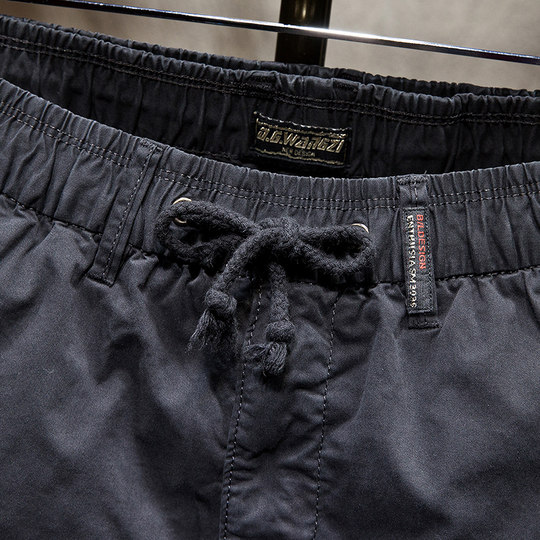 Summer thin workwear casual shorts for men 2024 five-point mid-pants summer multi-pocket outdoor European and American half-cut trousers