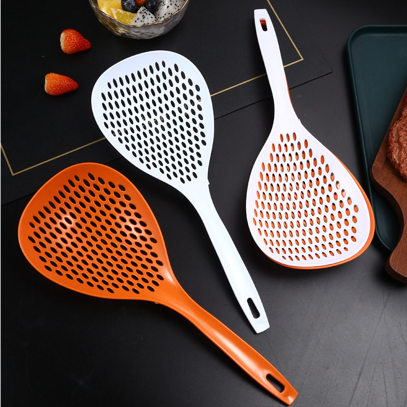 Leaking spoon Home Kitchen Big filter High temperature resistant large fishing spoon long handle mixed with boiling water dumplings Strainer Scoop spoons