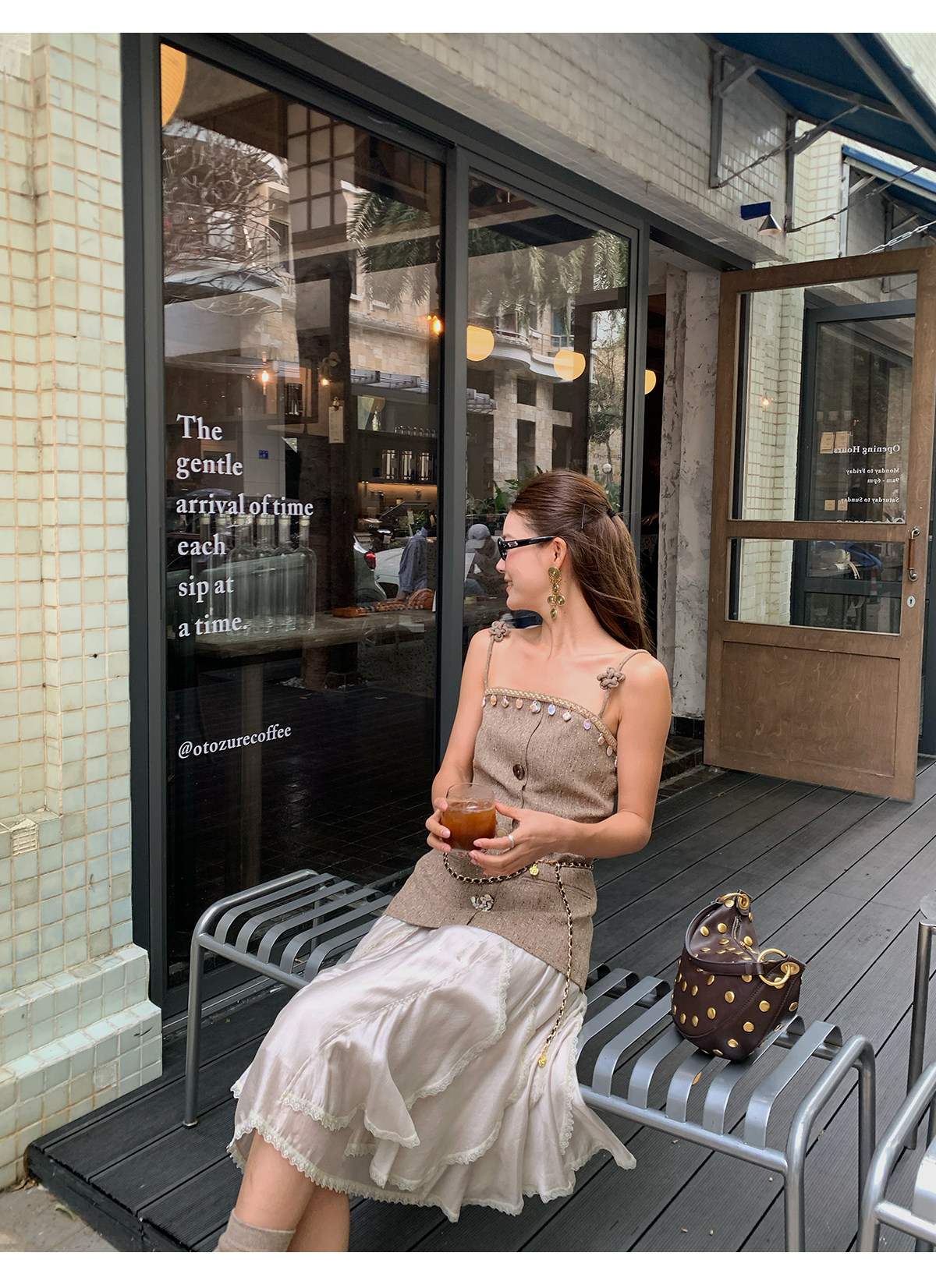 马儿MAR Модная юбка с неровным кружевным дизайном из смеси тенселя и ацетата с эластичным поясом