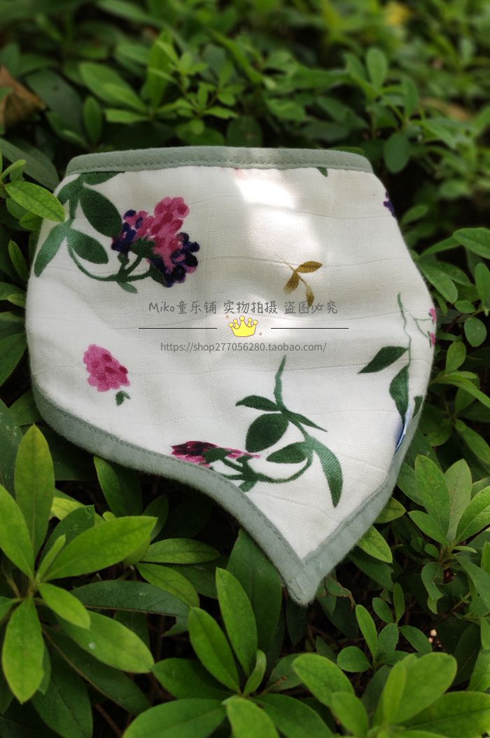 (3) little-u * unicorn calf baby triangular towel bamboo cotton saliva towel surrounding pocket